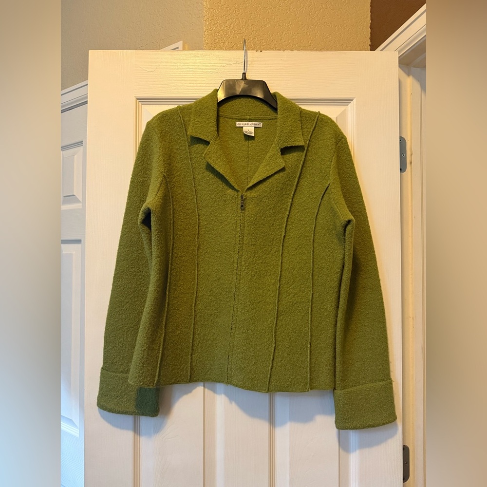 Green Zip-Up Jacket